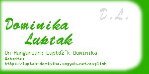dominika luptak business card